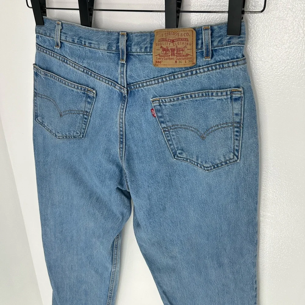 VTG‎ Levi's 550 Jeans Mens 33x30 (Tag 36x30) Loose Relaxed Tapered USA Y2K Denim